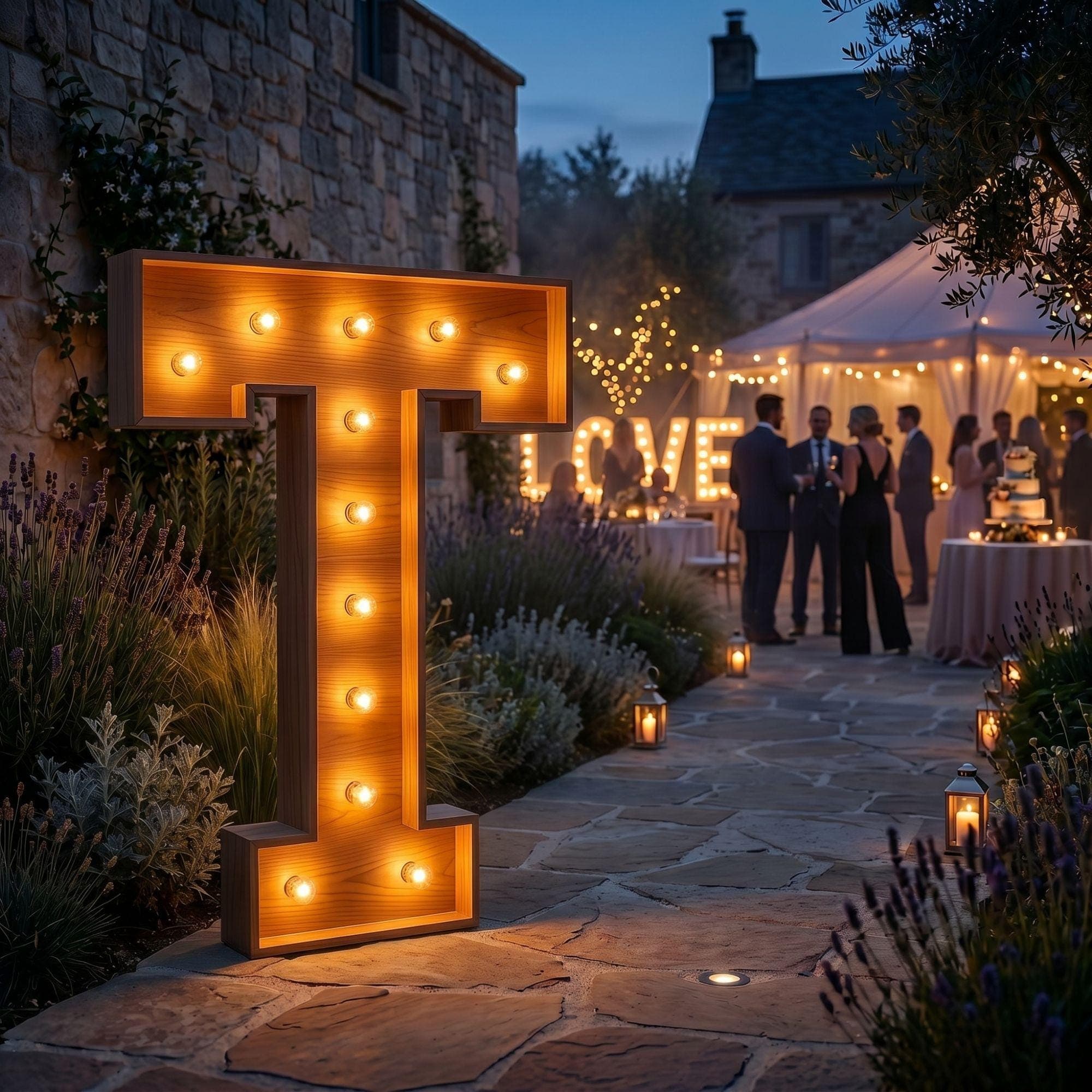 4ft Marquee Letter T Template PDF | Diy Giant Light Up Letter Svg, Dxf, Pdf Blueprint - view 4