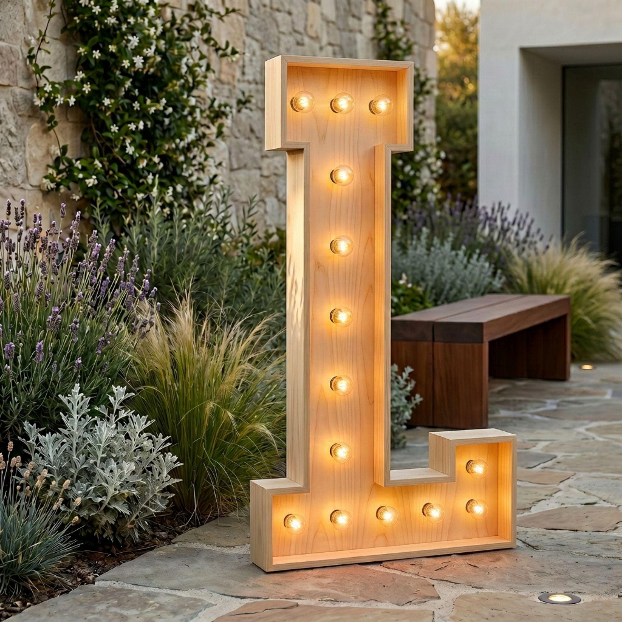 DIY Marquee Light Up Letter L 4ft Plan