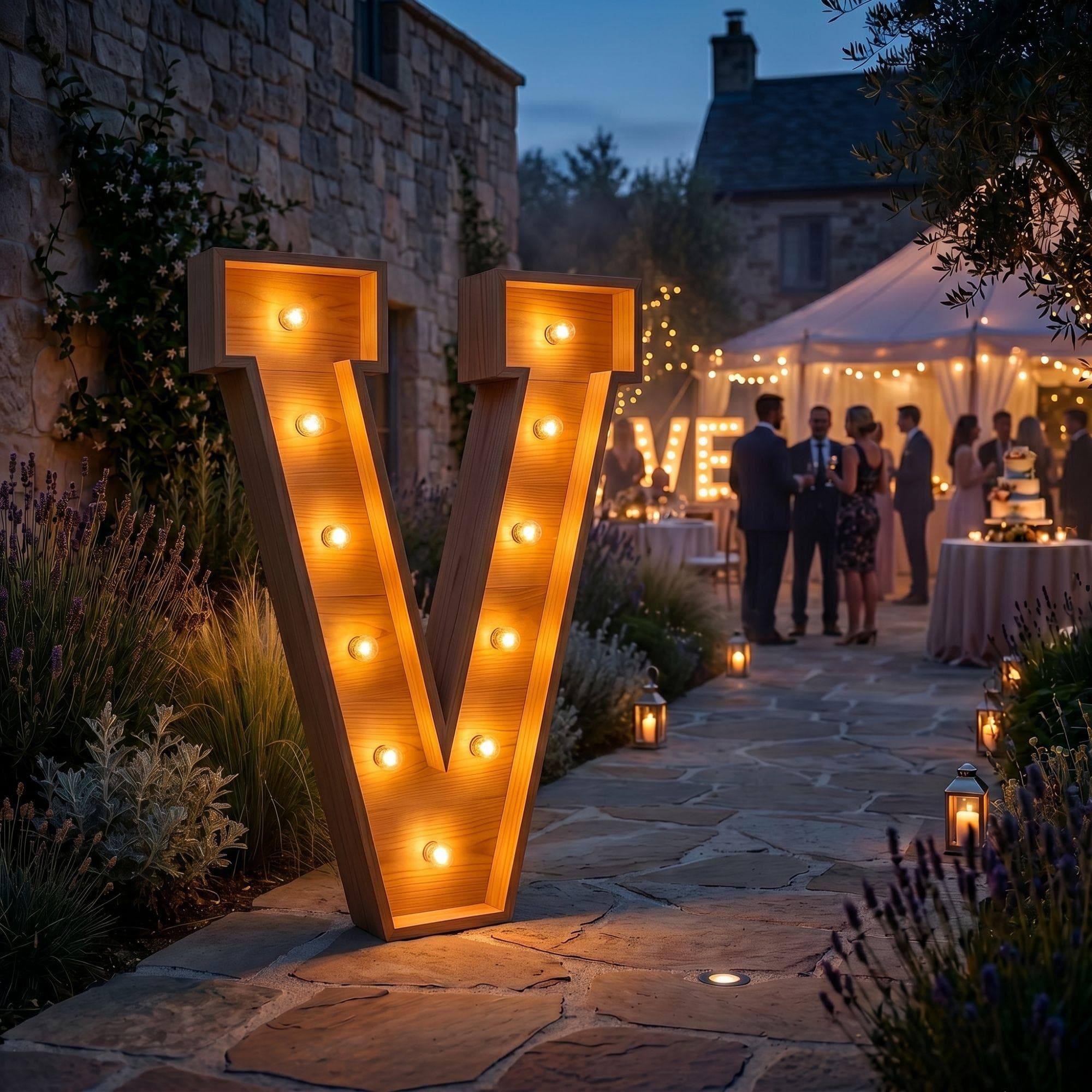 4ft Marquee Letter V Template PDF | Diy Giant Light Up Letter Svg, Dxf, Pdf Blueprint - view 4