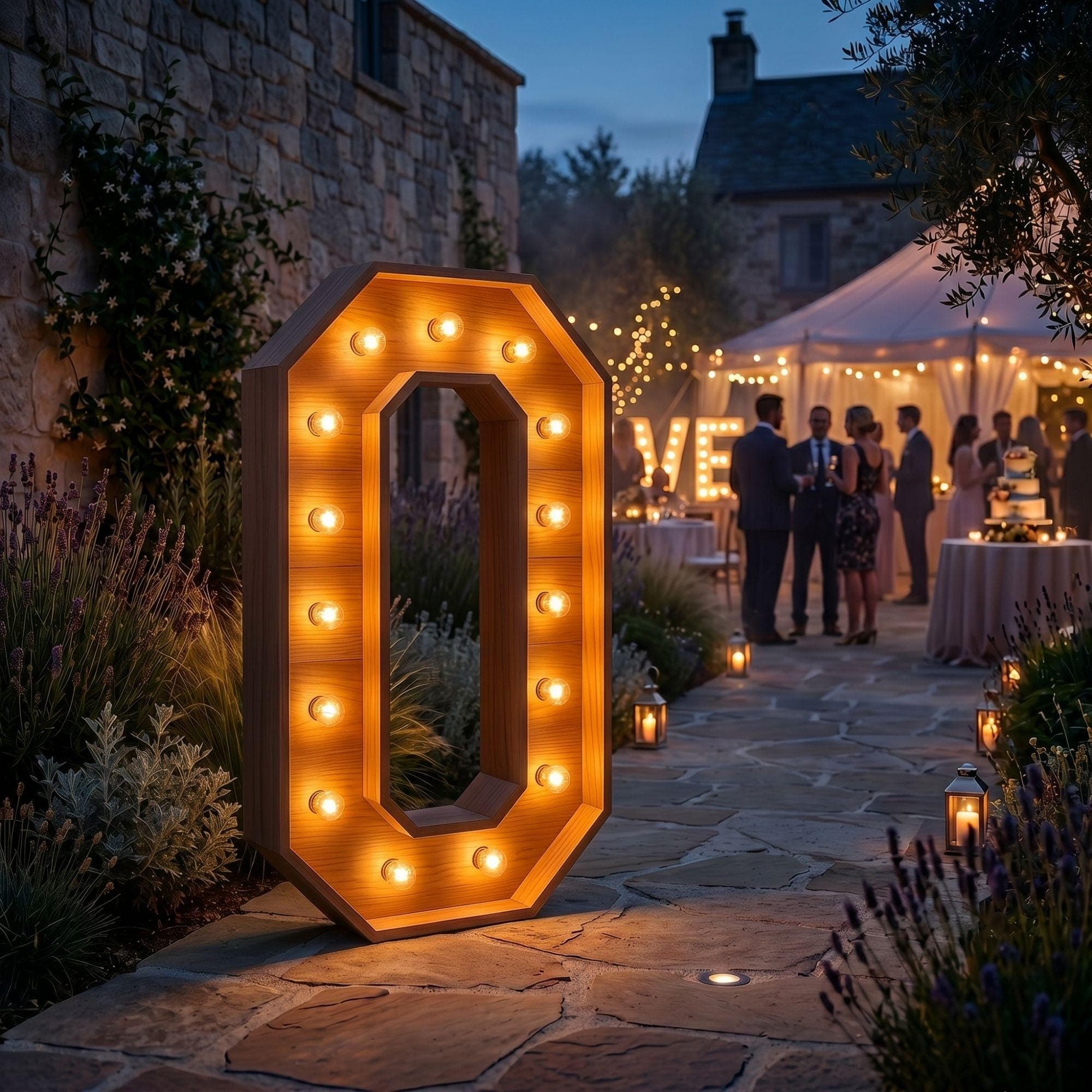 4ft Marquee Letter O Template PDF | Diy Giant Light Up Letter Svg, Dxf, Pdf Blueprint - view 4