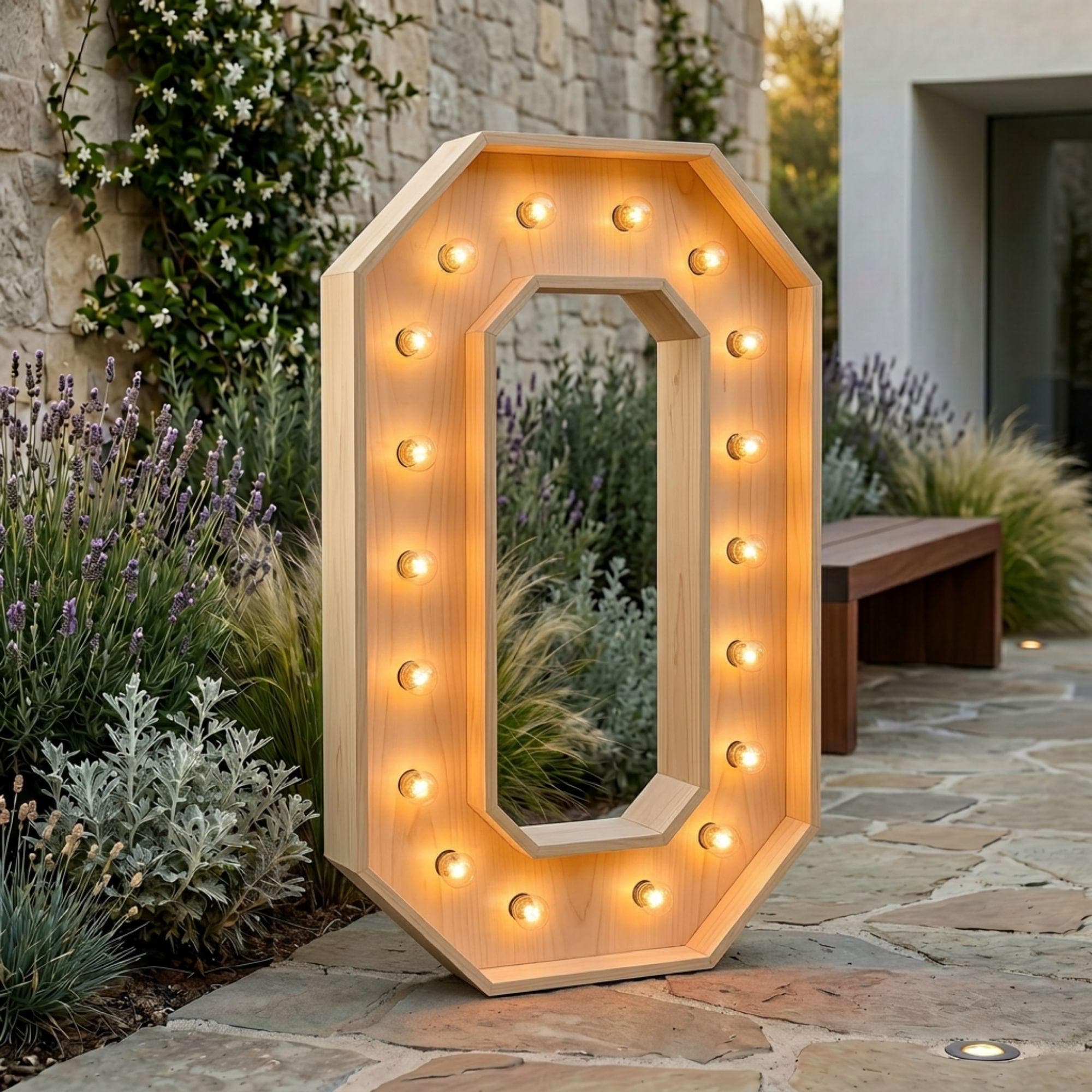 DIY Marquee Light Up Letter O 4ft Plan