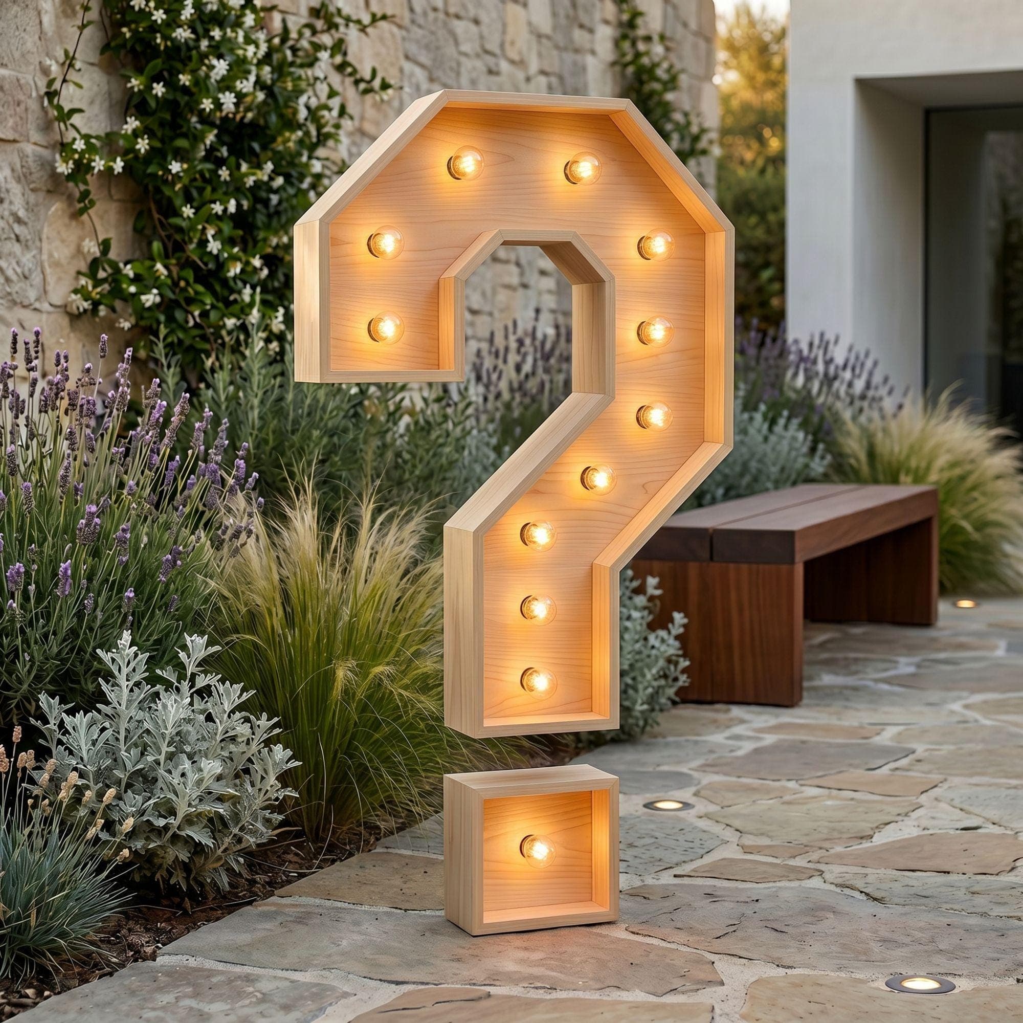 4ft Marquee Letter '?' Template PDF | Diy Giant Light Up Letter Svg, Dxf, Pdf Blueprint