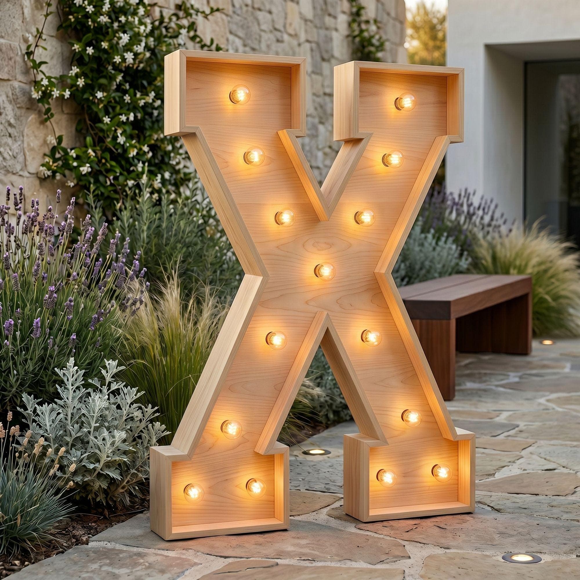 4ft Marquee Letter X Template PDF | Diy Giant Light Up Letter Svg, Dxf, Pdf Blueprint