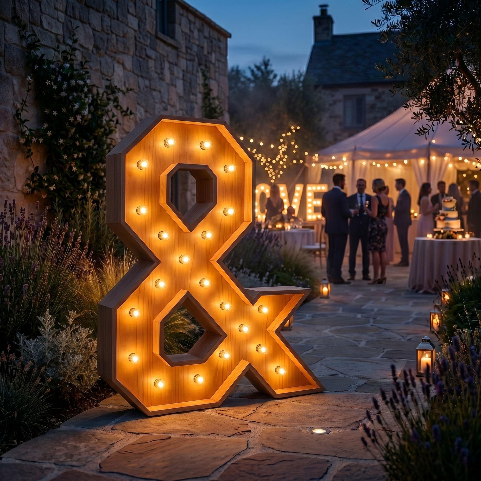 4ft Marquee Letter & Template PDF | Diy Giant Light Up Letter Svg, Dxf, Pdf Blueprint - view 2
