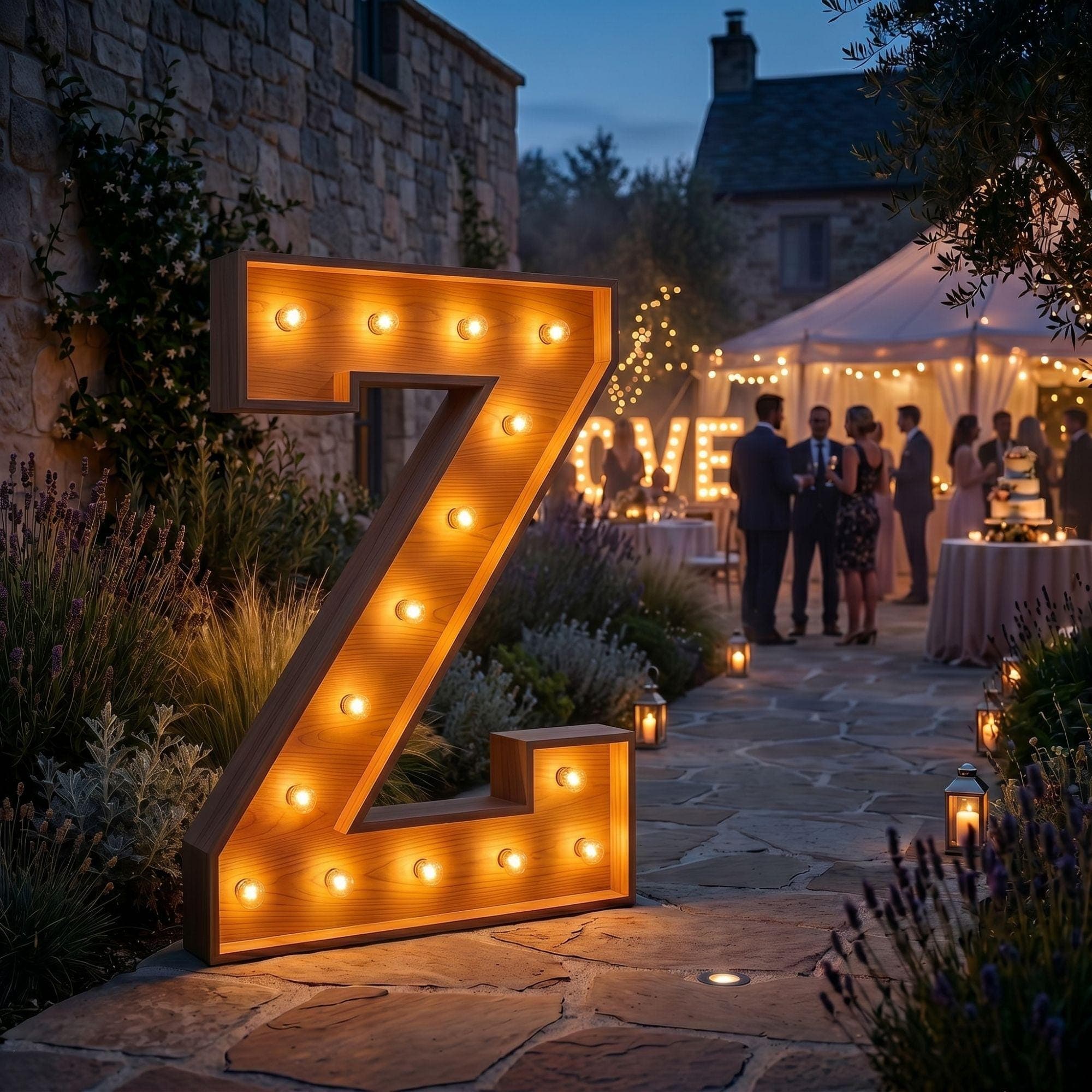 4ft Marquee Letter Z Template PDF | Diy Giant Light Up Letter Svg, Dxf, Pdf Blueprint - view 4